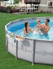 [PATENTED] 2026 Upgrade 2 Sets Poolside Storage Basket Original Above Ground