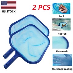 2PCS Swimming Pool Leaf Skimmer Net, Clean Pool Spa, Pond, Remove Leaves, Debris