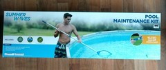 Summer Waves Pool Cleaning Kit Vacuum ,Skimmer, Telescope Pole! NEW!! Ships Fast