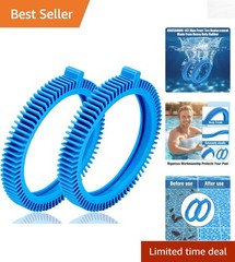 2-Pack Heavy Duty Blue Front Tires for 2X & 4X Pool Cleaners – Easy Install