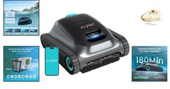 Scuba S1 Robotic Pool Cleaner Waterline Wall Dual Filtration App Control