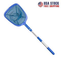 Heavy Duty Pool Skimmer Leaf Rake Net Cleaning Swimming Pool Fine Mesh Netting
