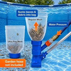 Lightweight Pool Spa Vacuum with Polypropylene Construction for Long Lasting Use
