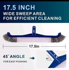 POOLAZA Pool Brush 17.5 » Pool Brush Head for Inground Pools & Above-Ground P…