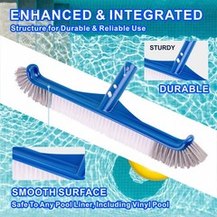 Pool Brush, 17.5 » Pool Brush Head for Inground Pools & Above-Ground Pools, D…