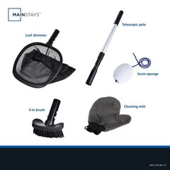 Maintenance Kit Spas Small Pools 5 Piece Cleaning Adjustable Durable Strong New