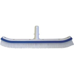 (1)-Jed Pool 18&Prime; L. Polypropylene Bristles Aluminum Back CurvedWall Brush 70-262