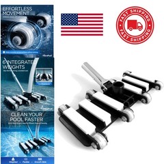 Pool Vacuum Head 14.4 Inches Flexible Design for Inground and Above Ground Pools