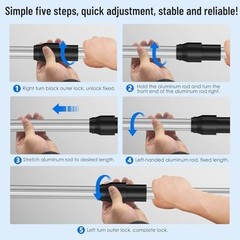 TOPDING & HZ Professional15.2 Foot Pool Pole Telescoping Swimming Pool 15.2ft