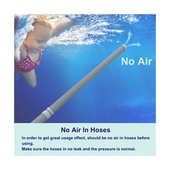 Poolvio Professional Swimming Pool Vacuum Cleaner Hose -1.5” 8 Piece Hoses fo…