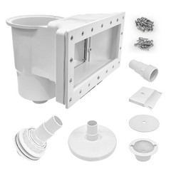 showingo Above Ground Pool Skimmer Kit Wide Mouth Through Wall Skimmer Pool Kit