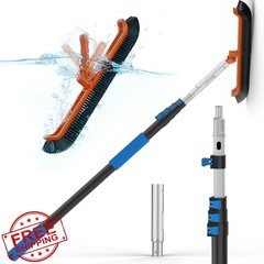 SKGPOLE Pool Pole 16FT Telescopic with 19&Prime; Brush Head
