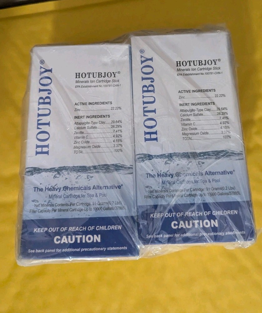HOTUBJOY Mineral Cartridge Stick for Hot Tub, Spa, & Pool 2PACK