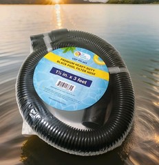 PH-403 3Ft Heavy-Duty Above Ground Pool Hose 1.5&Prime; Black Filter Connecting Hose
