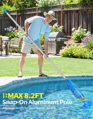 2026 Upgraded Cordless Pool Vacuum for Inground Pools | 20.5 GPM Powerful Suctio