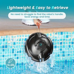 Powerful Suction Pool Robot – This cleaner boasts IPX8 waterproof durability and