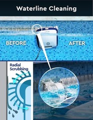 REVA AI Gyroscopic Robotic Pool Vacuum Cleaner, Smartphone APP Control