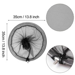Pool Skimmer Net with Stainless Steel Telescopic Pole,58&Prime; Extendable Leaf Ski