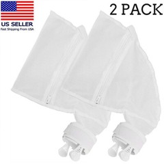 2x Pool Cleaner Bags Purpose Filter Bag for Polaris 280 480 Part Cleaner Zipper