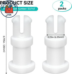 EU147 Vac Tube Posts for Pentair Kreepy Krauly, 2-Pack Replacement Parts