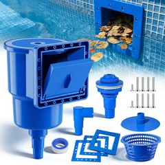 Above Ground Pool Skimmer, Heavy Duty Through-Wall Mount Pool Skimmer Kit wit…