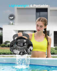 (2026 Upgrade) Cordless Pool Vacuum for above Ground Pool, Automatic Pool Cleane