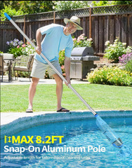 KimPump Cordless Pool Vacuum with 4 Filters, 20.5 GPM for Above/Inground Pools,