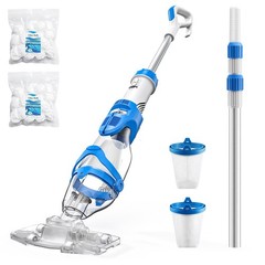 Pool Vacuum for Above Ground & Inground Pool, 22 GPM Suction Handheld Cleaner…