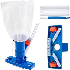Swimming Pool Jet Cleaner 5Section Pole Ground Spa Pond Fountain Handheld Vacuum