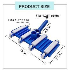 Efficient Cleaning with 14inch Vacuum Head for In Ground Concrete Pools and Spa