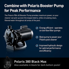 Polaris Vac-Sweep 380 Pressure Inground Pool Cleaner, Triple Jet Powered, 31Ft o