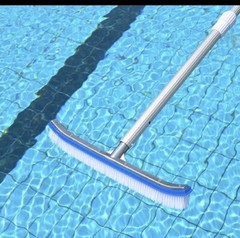 Brand NEW 18&Prime; Curved Wall Floor Brush for In/Above Ground Swimming Pool Summer