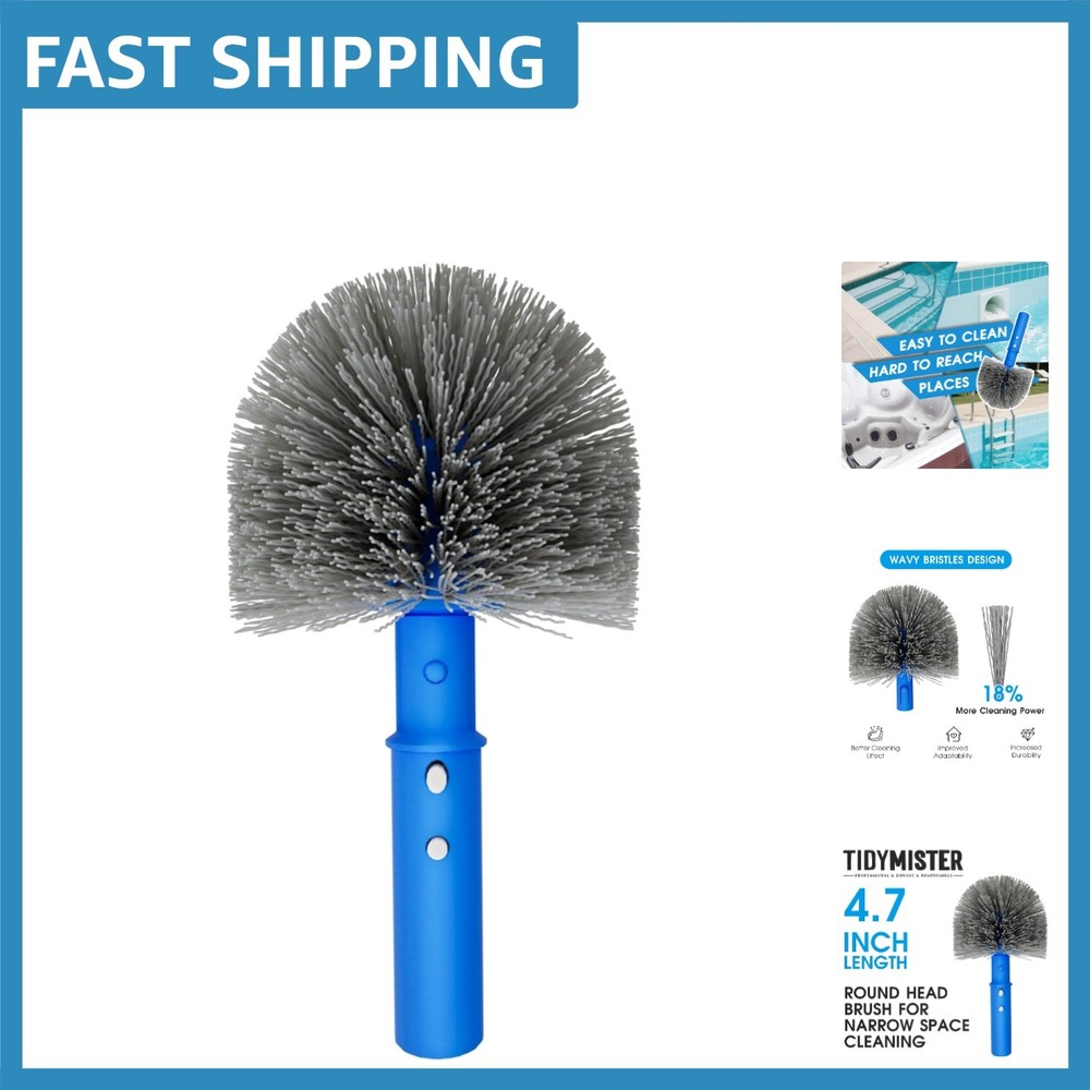 Multi-Purpose Pool Cleaning Brush with Universal 1.25 » Pole Compatibility