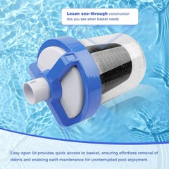 In-line Pool Leaf Canister Basket Fit Hayward W560 Poolvac Suction Cleaners New