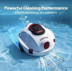 P10 Cordless Robotic Pool Cleaner 100-Minutes Battery Life, Dual Suction