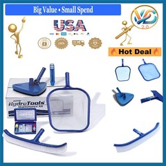 HydroTools Pool Maintenance Kit incl Vacuum Head Wall Brush Kit