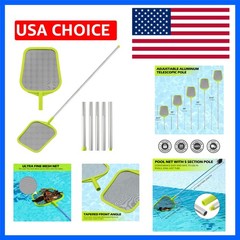 Pool Skimmer – Pool Skimmer net with pole, 5 Section AdjustableTelescopic Alu…