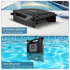 Surfer Robotic Solar Pool Skimmer w/ APP Support, Dual Charging Modes