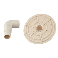 Convenient Replacement Elbow Plate and Vacuum Adaptor for Hydro Tools Skimmers