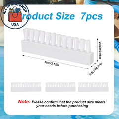 Pool Vacuum Head Brush Replacement Set, Universal Fit 7-Piece