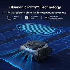 Cordless Robotic Pool Vacuum for Inground & Above Ground Pools, 210 Min Runtime,