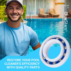 Ultra Durable 2-Pack MX8/MX6 Pool Cleaner Engine & Wheel Bearing R0527000 Replac