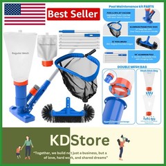 Ultimate Pool Cleaning Solution: Jet Vacuum & Heavy-Duty Brush for All Pools