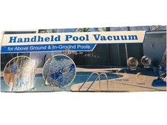 Cordless Pool Vacuum with Telescopic Pole, 18.5 GPM Powerful Suction, 1.5H Super