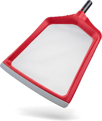 Heavy Duty Pool Leaf Skimmer Net 17 Inch with Rubber Edge