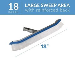 Above Ground Swimming Pool Brush Head Cleaning Accessories Supplies Plastic US
