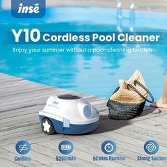 New Smart Pool Cleaning Robot -Say Goodbye to Manual Cleaning! INSE Cordless Poo