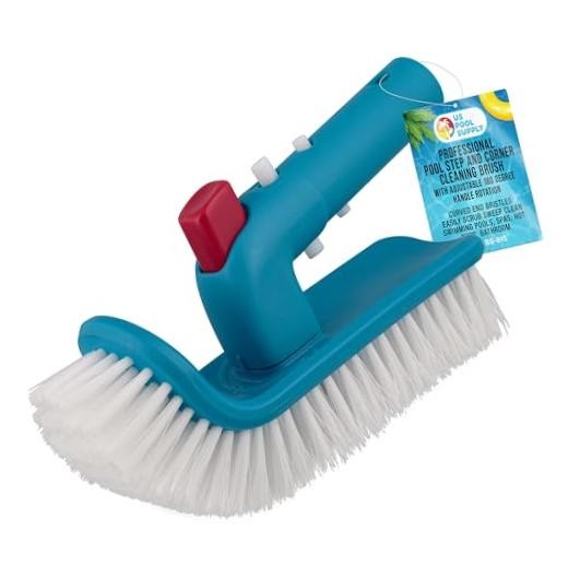 Pool Brush Head for Inground Pools, Hot Tub, Spa – 8 inch x 4 inch – Curved