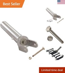 Chrome Pool Vacuum Swivel Handle – Fits Standard Heads, No Tools Needed
