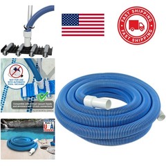 Manual Pool Vacuum Hose 30 Feet Long Flexible EVA Material for Easy Connections